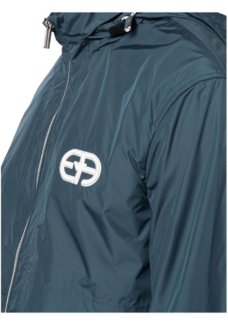 Blouson full zip in nylon ricamo logo r-EAcreate EMPORIO ARMANI | Giubbotti | 3L1BA1 1NCGZ0948